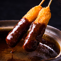 手羽先唐揚げや味噌串かつで♪単品メニューでちょい呑み