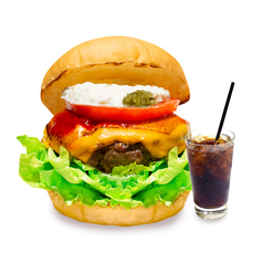 the オーセンティックチーズバーガーセット