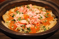 【名物】土鍋炊きズワイ蟹といくらご飯