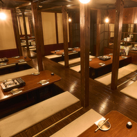 ■”多種多様”　テーブル席,個室,お座敷,掘り炬燵,貸切
