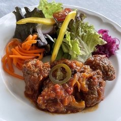 ジビエミートボール惣菜プレート