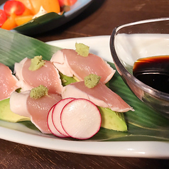 霜降りささみとアボカド