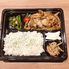 牡蠣とキノコのオイスターソース炒め弁当