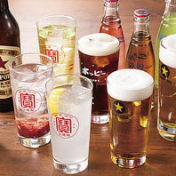 ホルモンが進んじゃう！種類豊富なドリンク各種ご用意