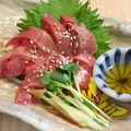 料理メニュー写真&nbsp;赤鶏のレバ刺し