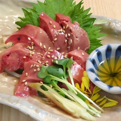 赤鶏のレバ刺し