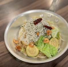 しらすと季節野菜のパスタ