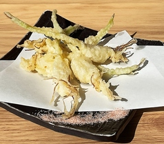茨城県産 芽子にんにくの天ぷら