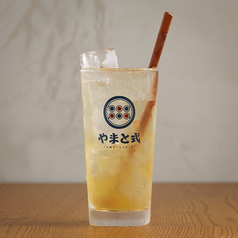 あんずほうじ茶サワー