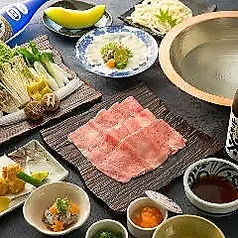 赤のれん 神戸牛のコース写真