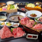 ◆厳選焼肉としゃぶしゃぶ４種◆フルサービスコース月華(げっか) お料理全10品！お1人様7，000円