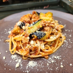 肉味噌と茄子のトマトソース