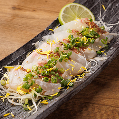 真鯛の炙りぽん酢