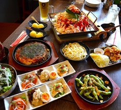 お好み焼き鉄板焼きバンビのコース写真