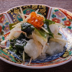 国産ふぐといくらの香味和え