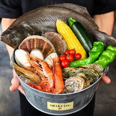 その日おすすめの魚介や野菜をお好みの調理法で提供!