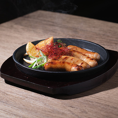 飛騨ポークソーセージ鉄板焼き