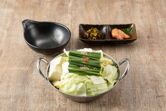 博多もつ鍋 おおやま カウンター KITTE博多のコース写真