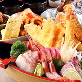 自慢の天ぷらと旬の海鮮料理を存分に楽しめる！飲み放題付きコースを4,000円からご提供しております！毎朝仕入れる新鮮な食材を使用するので、鮮度抜群の逸品料理をお酒と共にお召し上がりください！