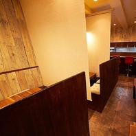 人数に合わせてお席をご案内します◎