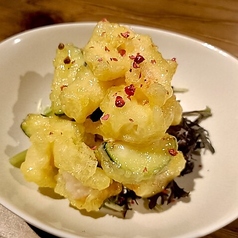 海老とズッキーニのフリット