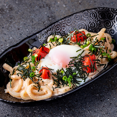 温玉クリーム明太うどん