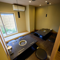 プライベート感ある個室で楽しいひとときを過ごせます◎