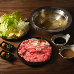 牛鍋とそば のぶのコース写真