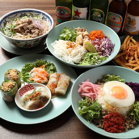 異国情緒溢れる空間でこだわりの【アジア料理】を楽しむ◎お一人様・女子会も大歓迎♪