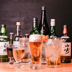 ドリンク充実、飲み放題つきコースございます♪