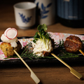 料理メニュー写真&nbsp;手ごねつくね3種盛り