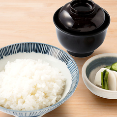 ご飯セット(ご飯・味噌汁・香の物)