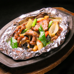 牛肉の鉄板焼き