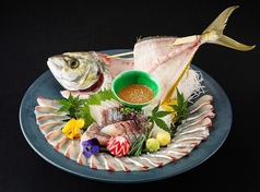 糸島産 シマアジ活き造り