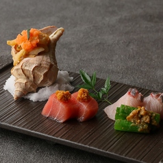 お造り三種盛り合わせ