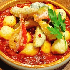 【夏限定】揚げニョッキ×夏野菜×辛トマトソース