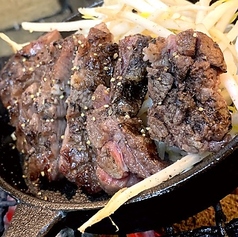 厚切り牛タンステーキ　炭焼き