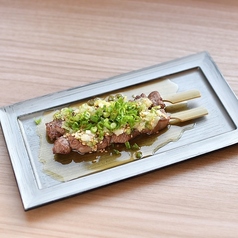 葱まみれ牛たん串 二本
