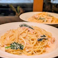 明太クリームパスタ