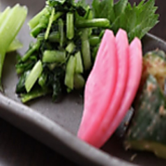 季節野菜の漬物盛り合わせ