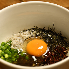 白湯スープで炊いたご飯のTKG