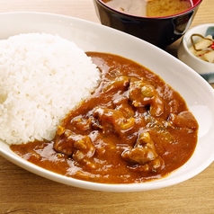 やきとんのホルモンを使った自家製もつカレー