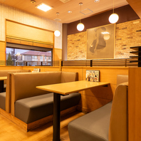 BOX席は居心地抜群のゆったり空間