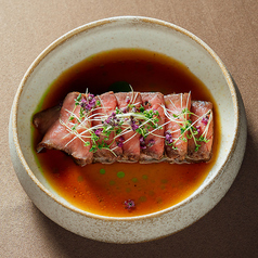 和牛のローストビーフ　紹興酒ソース