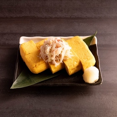 蟹ぶっかけ卵焼き