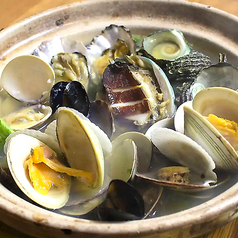 貝類3種の酒蒸し