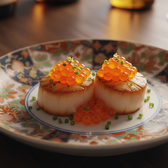 当店のおすすめ！ホタテのいくらのせ