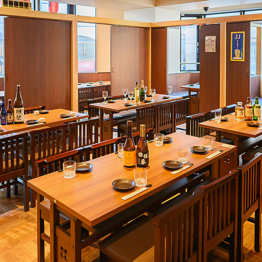 店内貸切は50名様～90名様まで対応★広々空間で宴会や飲み会が可能！お気軽にお問い合わせください！
