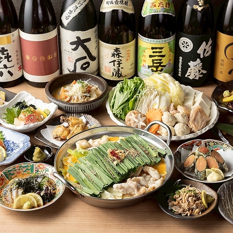 もつ鍋・水炊き・活きイカ・活魚・海鮮・個室・飲み放題・馬刺し・餃子・明太子
