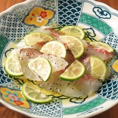 真タイのカルパッチョ